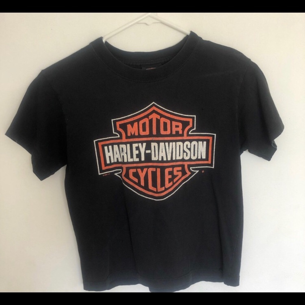 Vintage crop top Harley Davidson Dubai shirt